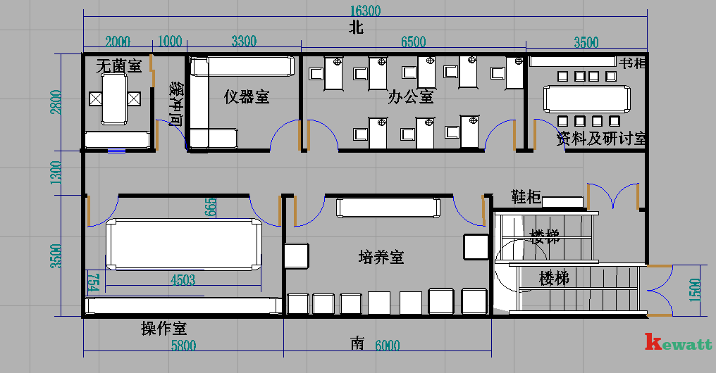 无菌实验室平面设计图